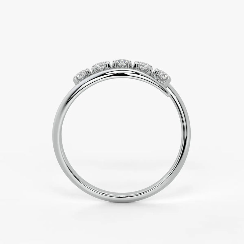 Arcveil Diamond Bypass Ring