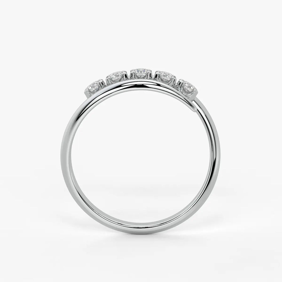Arcveil Diamond Bypass Ring