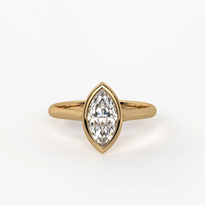 Marquise Lumi Leaf Ring