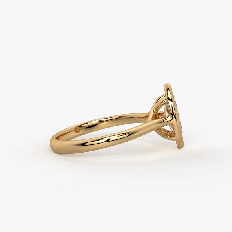 Marquise Lumi Leaf Ring