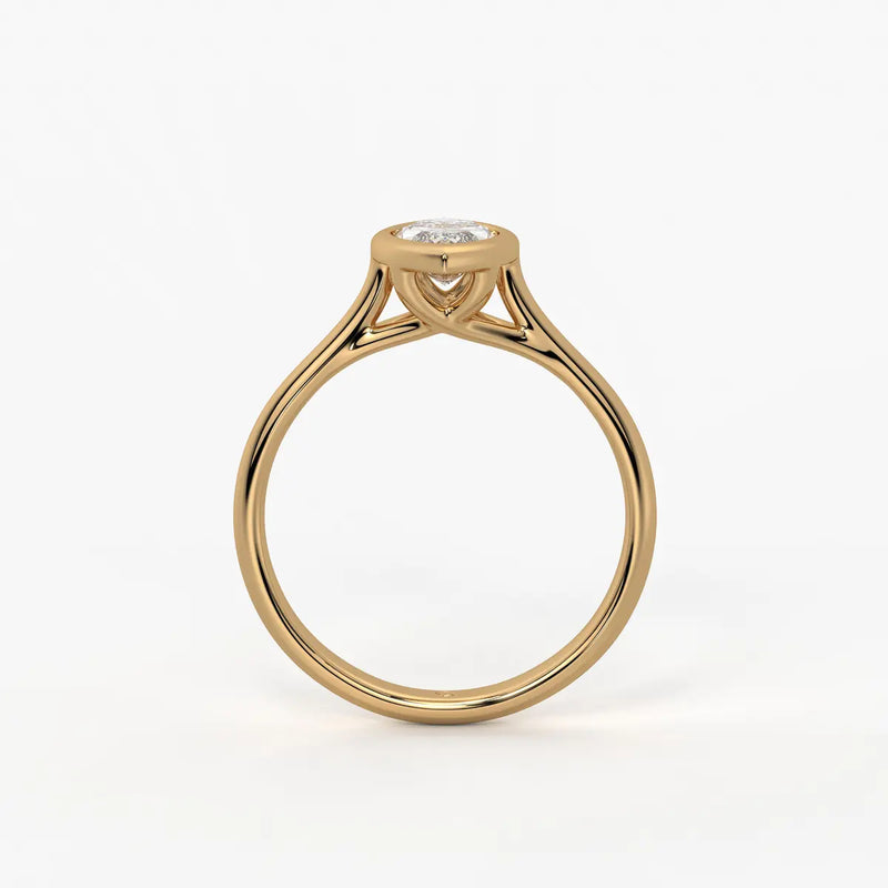 Marquise Lumi Leaf Ring