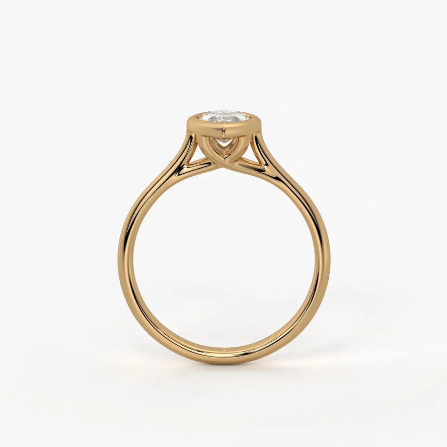 Marquise Lumi Leaf Ring