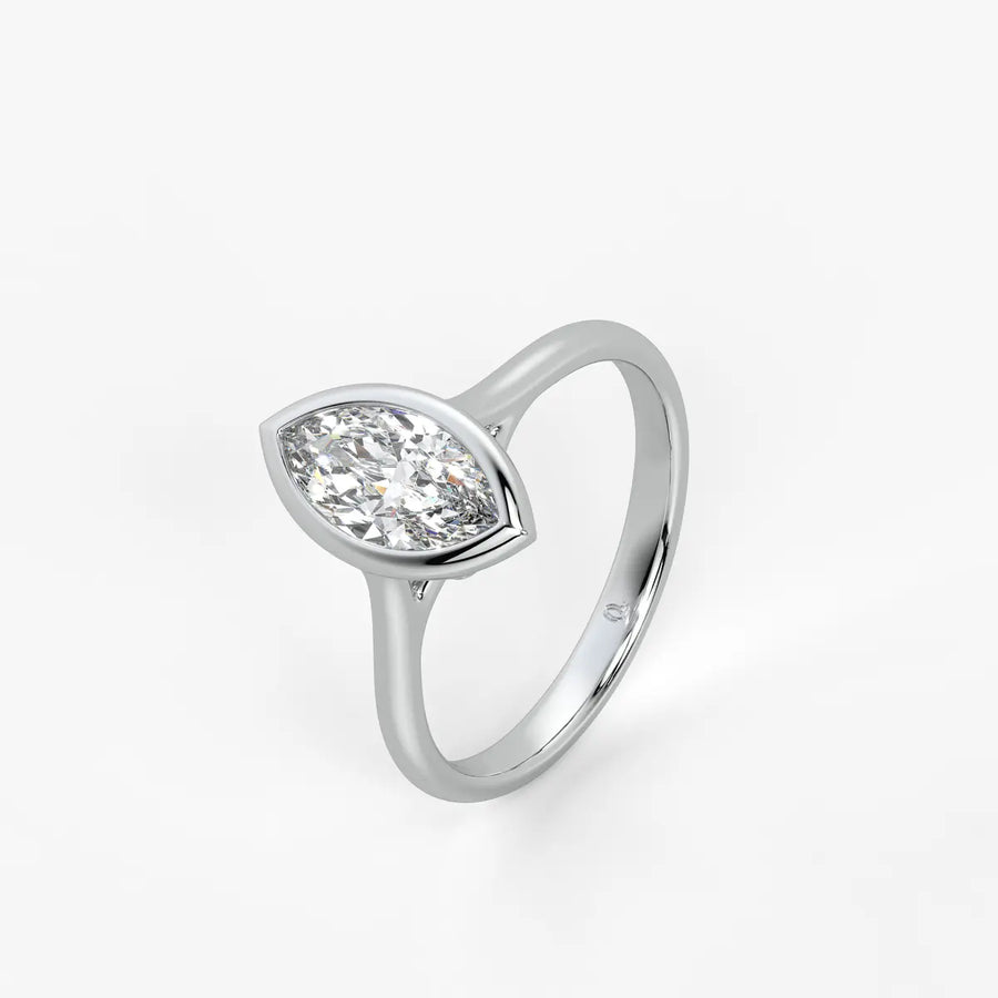 Marquise Lumi Leaf Ring