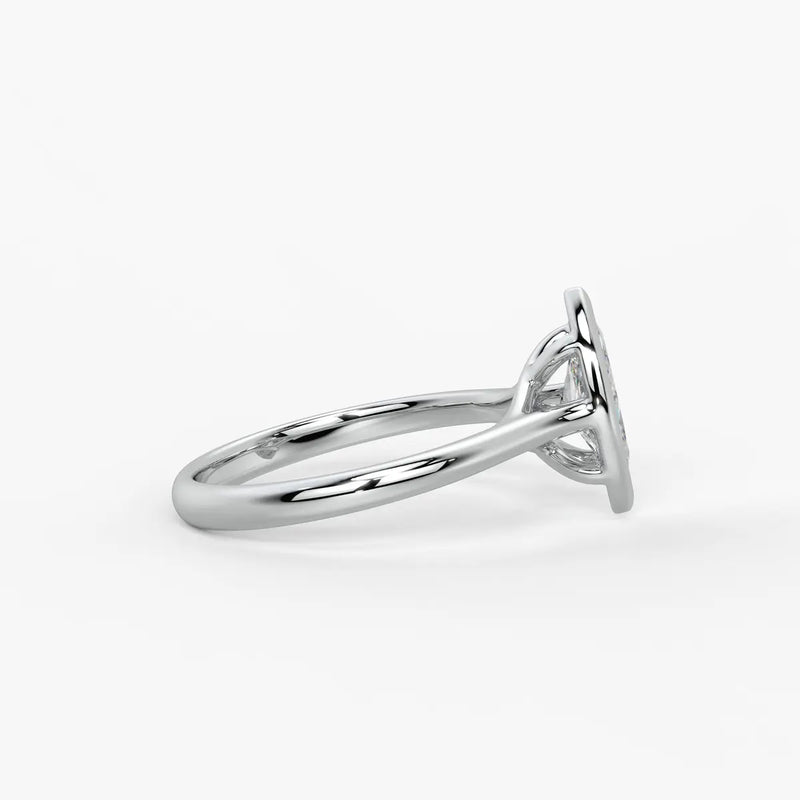 Marquise Lumi Leaf Ring