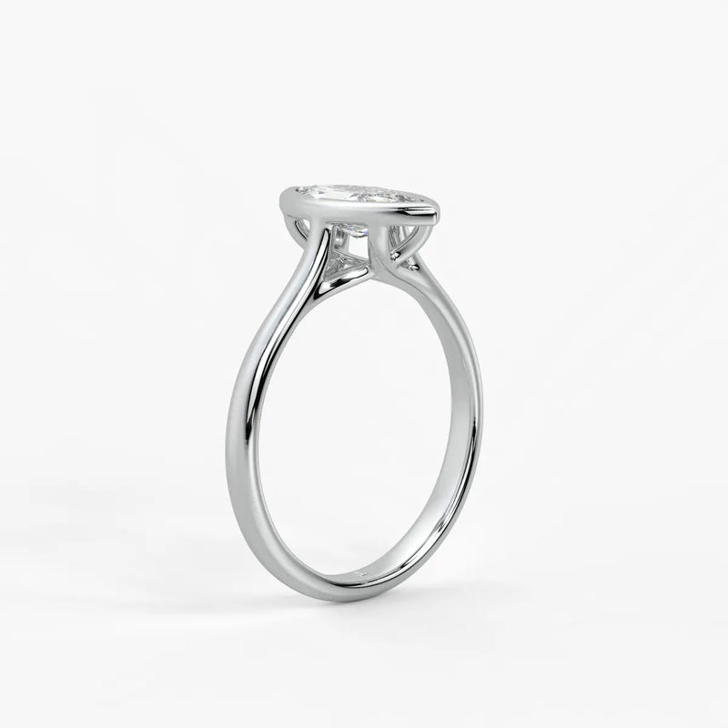 Marquise Lumi Leaf Ring