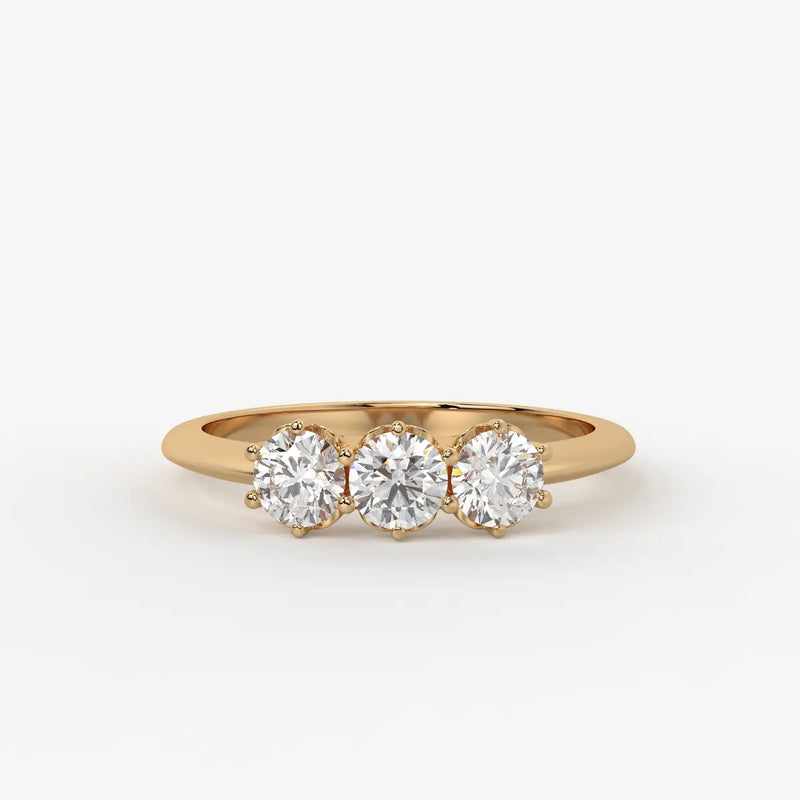 Celestia Regal Trinity Diamond Ring