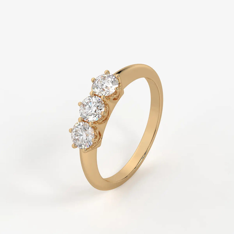 Celestia Regal Trinity Diamond Ring