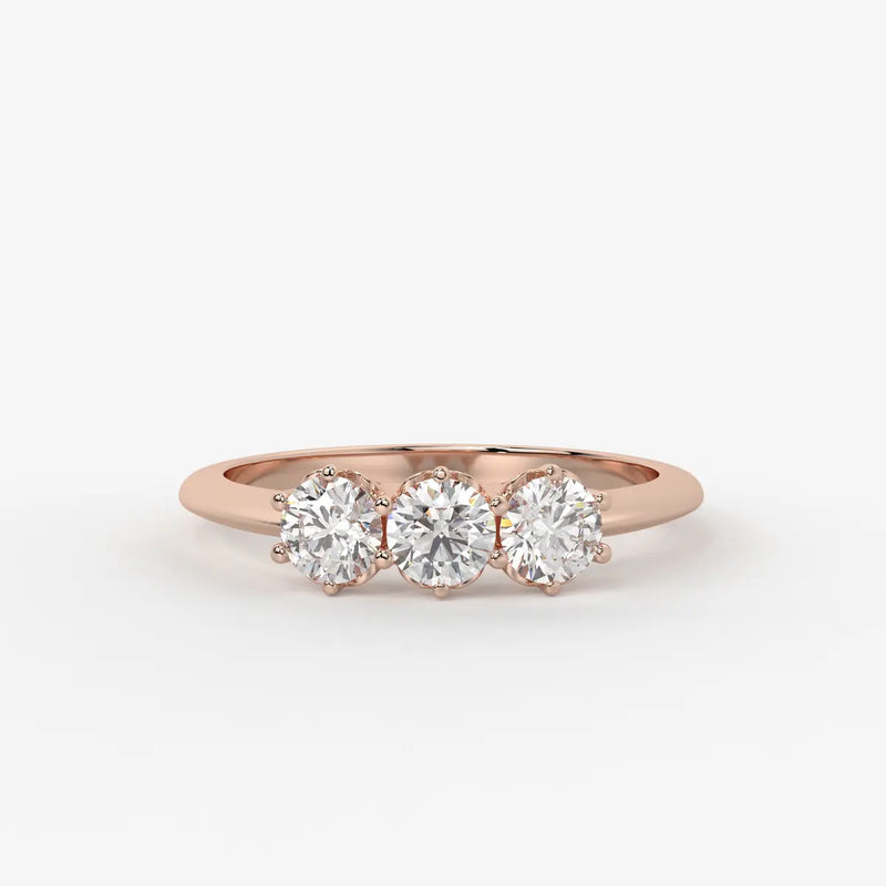 Celestia Regal Trinity Diamond Ring