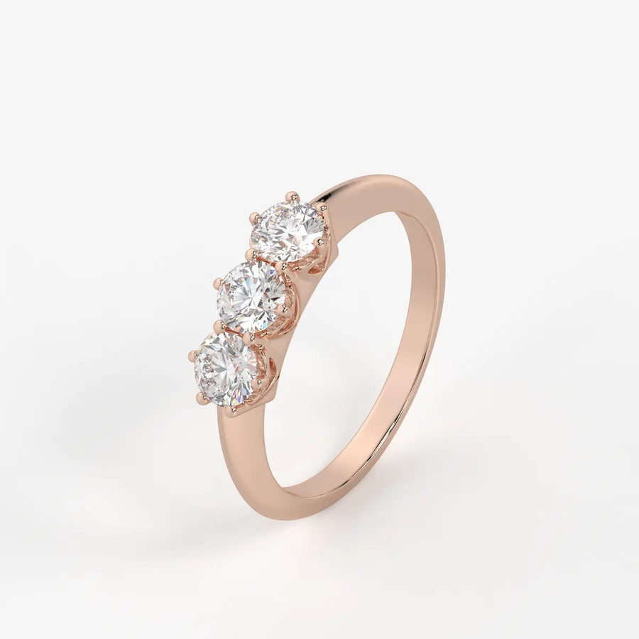Celestia Regal Trinity Diamond Ring