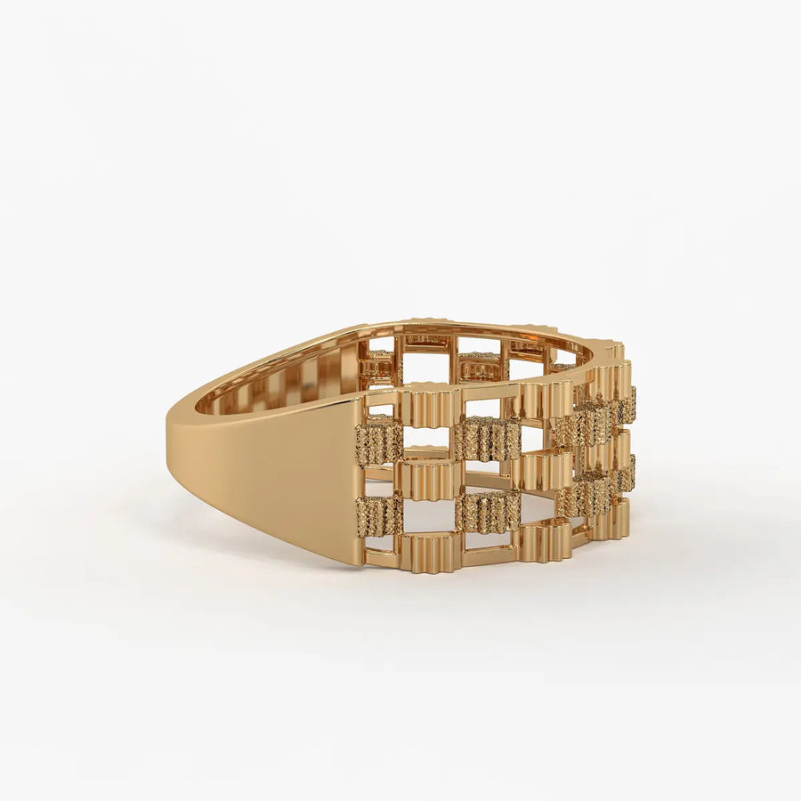 Orvexa Grid Luxe Statement Ring