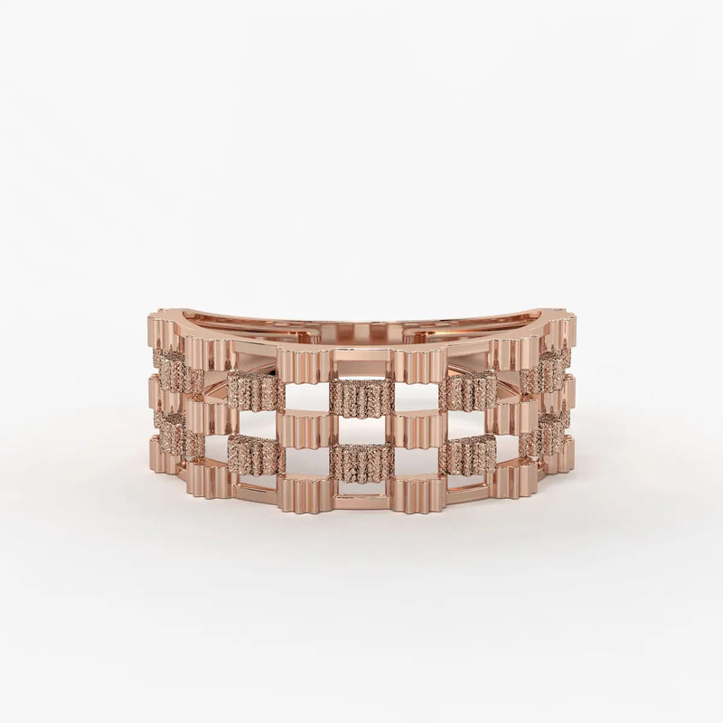 Orvexa Grid Luxe Statement Ring