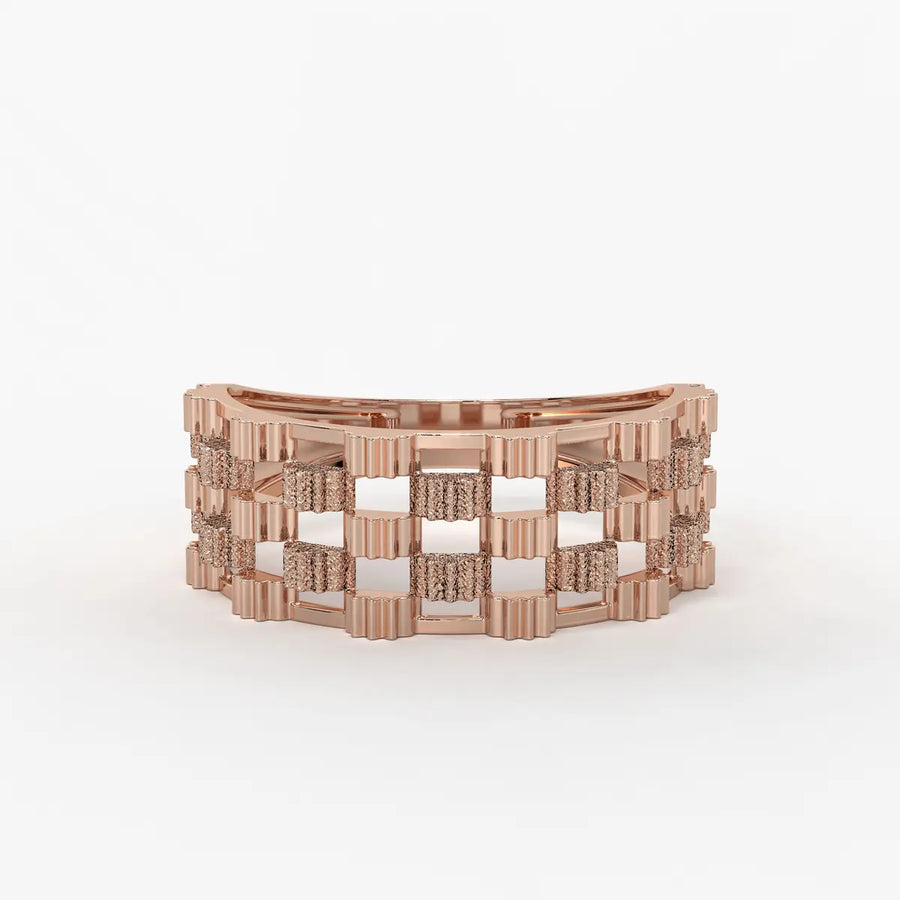 Orvexa Grid Luxe Statement Ring