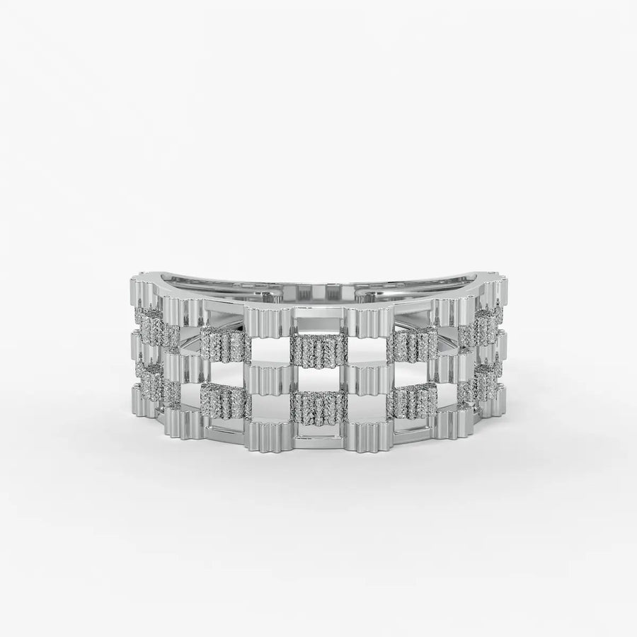 Orvexa Grid Luxe Statement Ring