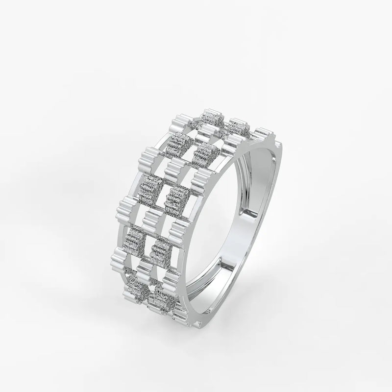 Orvexa Grid Luxe Statement Ring