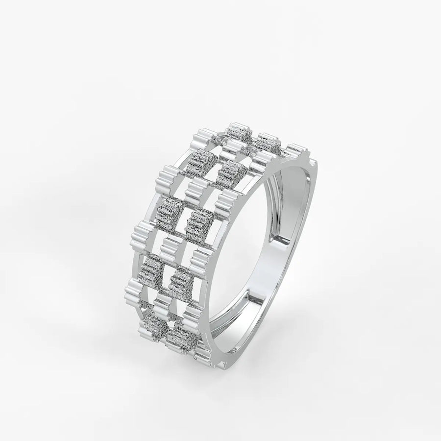 Orvexa Grid Luxe Statement Ring