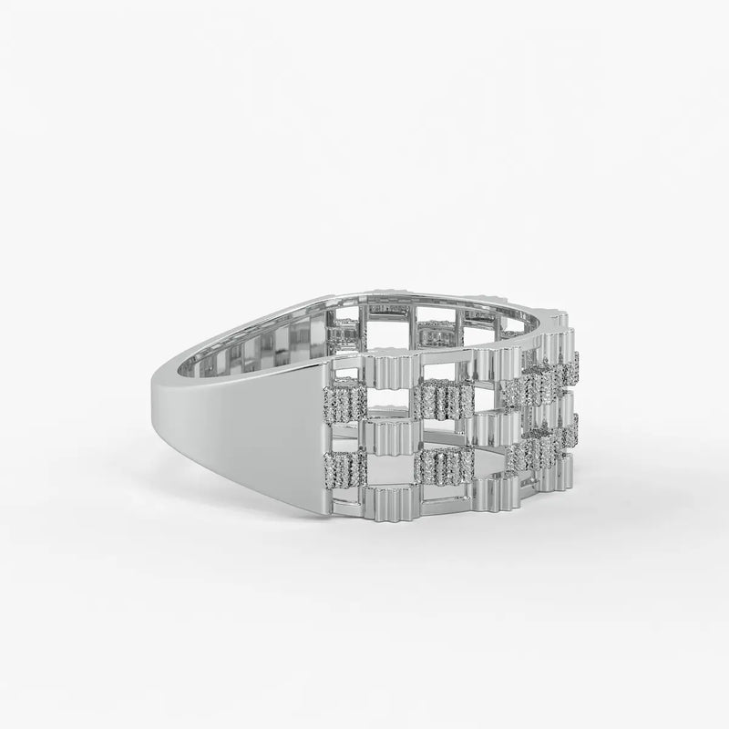 Orvexa Grid Luxe Statement Ring