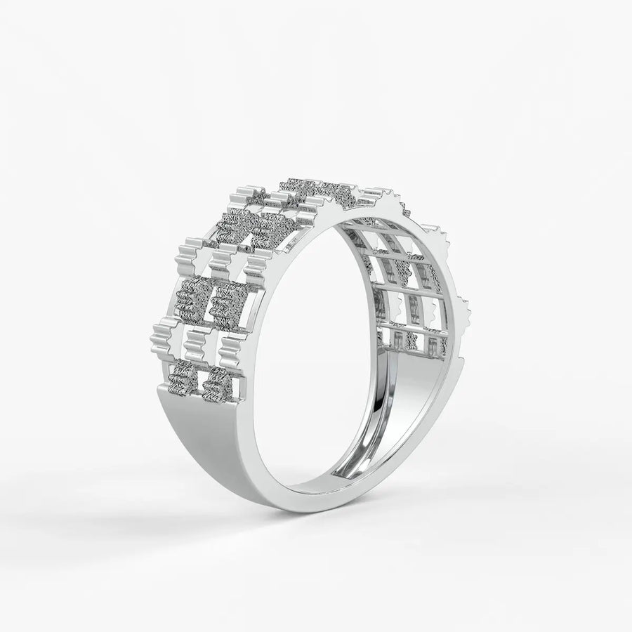 Orvexa Grid Luxe Statement Ring