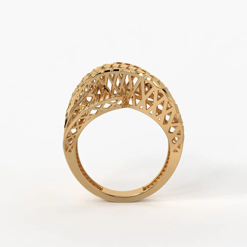 Zenvira Interlace Crest Ring