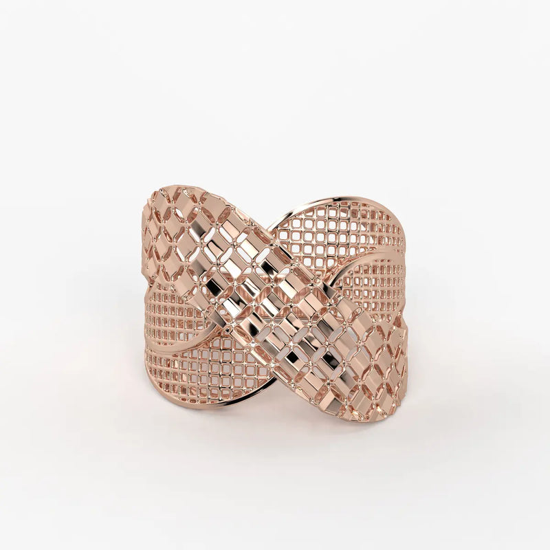 Zenvira Interlace Crest Ring