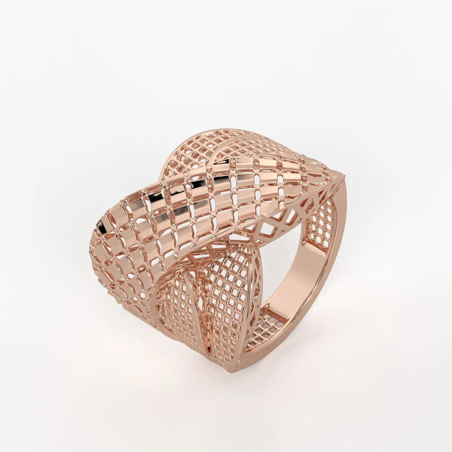 Zenvira Interlace Crest Ring