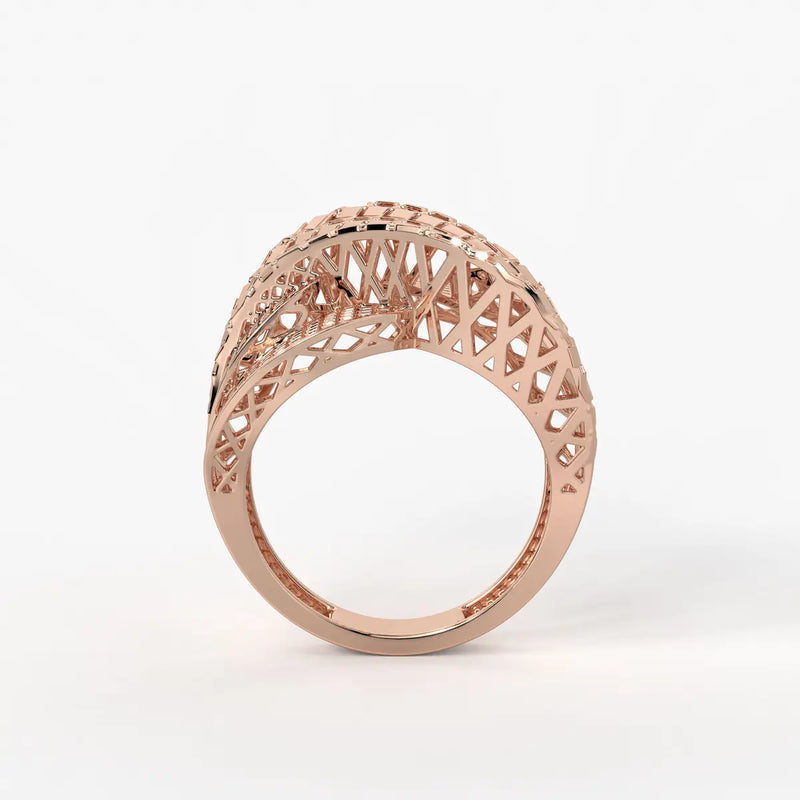 Zenvira Interlace Crest Ring