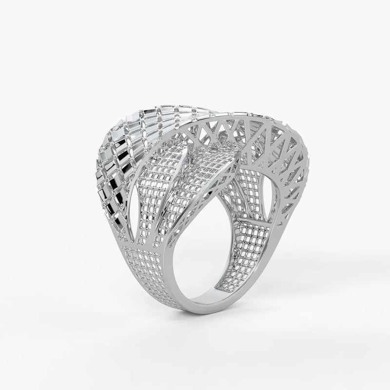 Zenvira Interlace Crest Ring