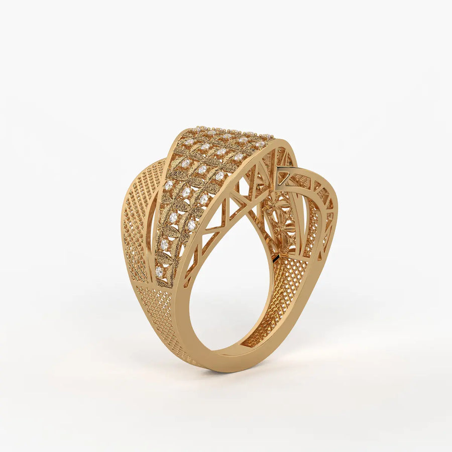 Florvexa Radiant Weave Ring
