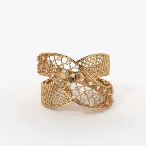 Crisselle Spark Mesh Ring