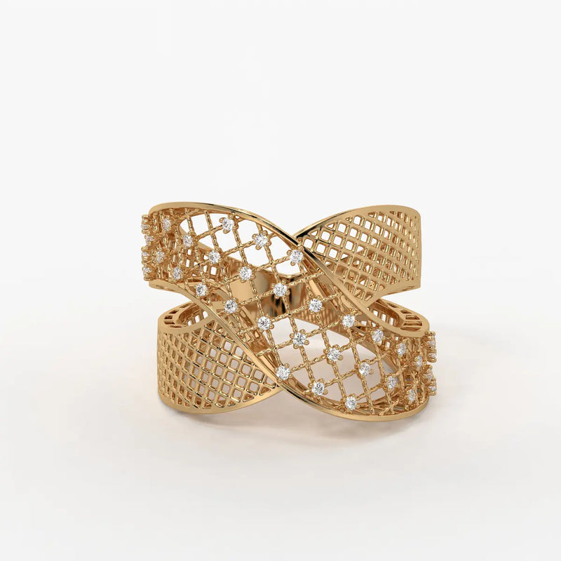Crisselle Spark Mesh Ring