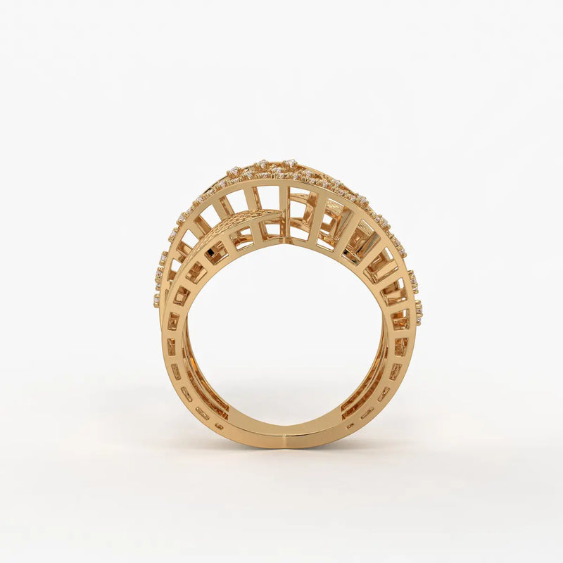 Crisselle Spark Mesh Ring