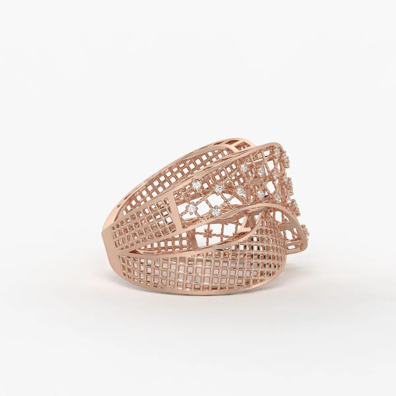 Crisselle Spark Mesh Ring