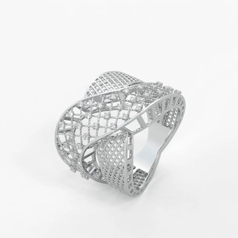Crisselle Spark Mesh Ring