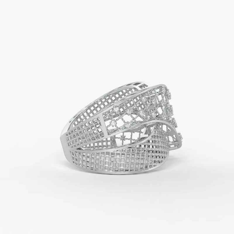 Crisselle Spark Mesh Ring