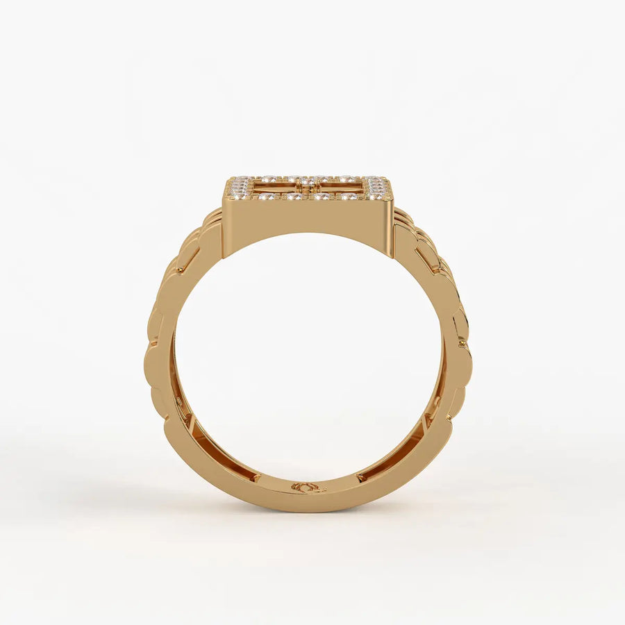 Velmora Loom Diamond Statement Ring
