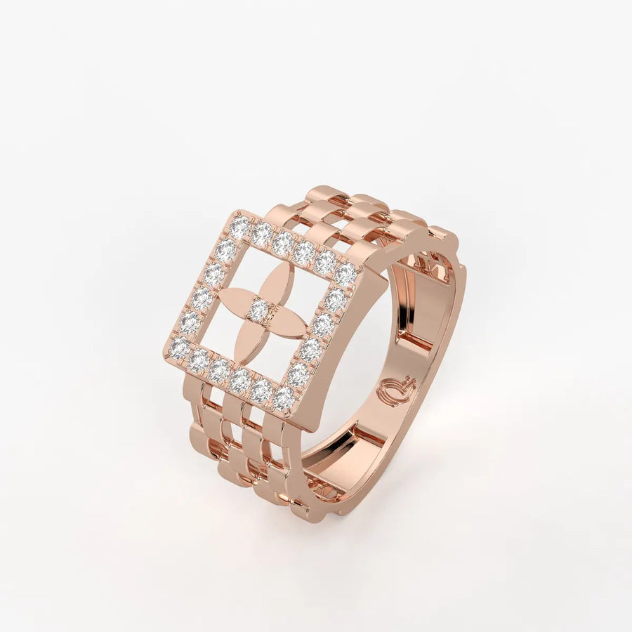 Velmora Loom Diamond Statement Ring