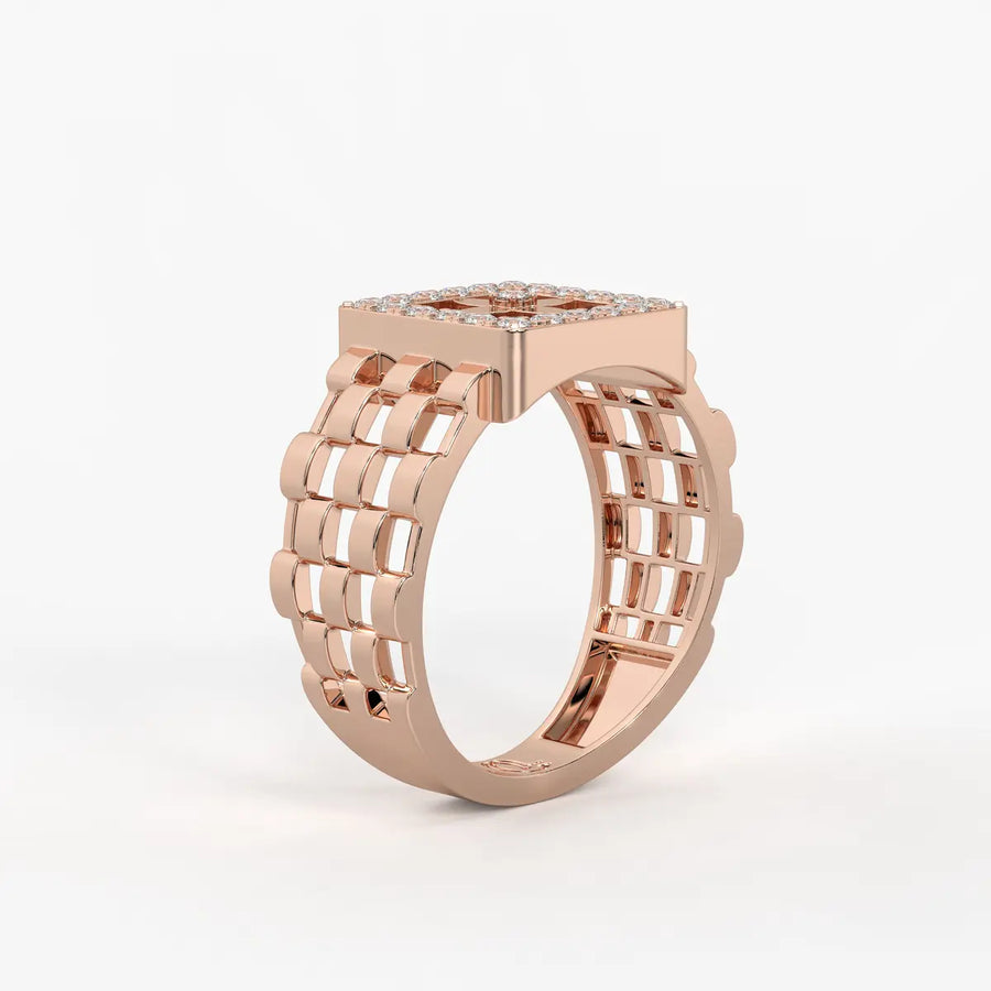 Velmora Loom Diamond Statement Ring