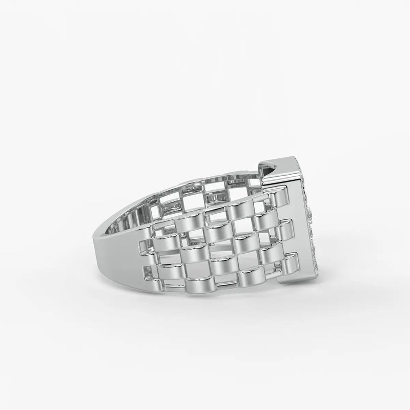 Velmora Loom Diamond Statement Ring
