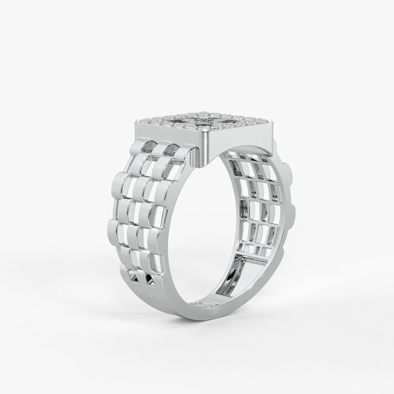 Velmora Loom Diamond Statement Ring