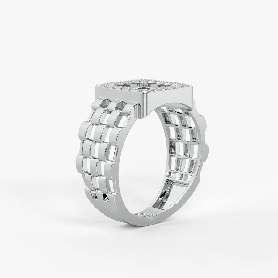 Velmora Loom Diamond Statement Ring