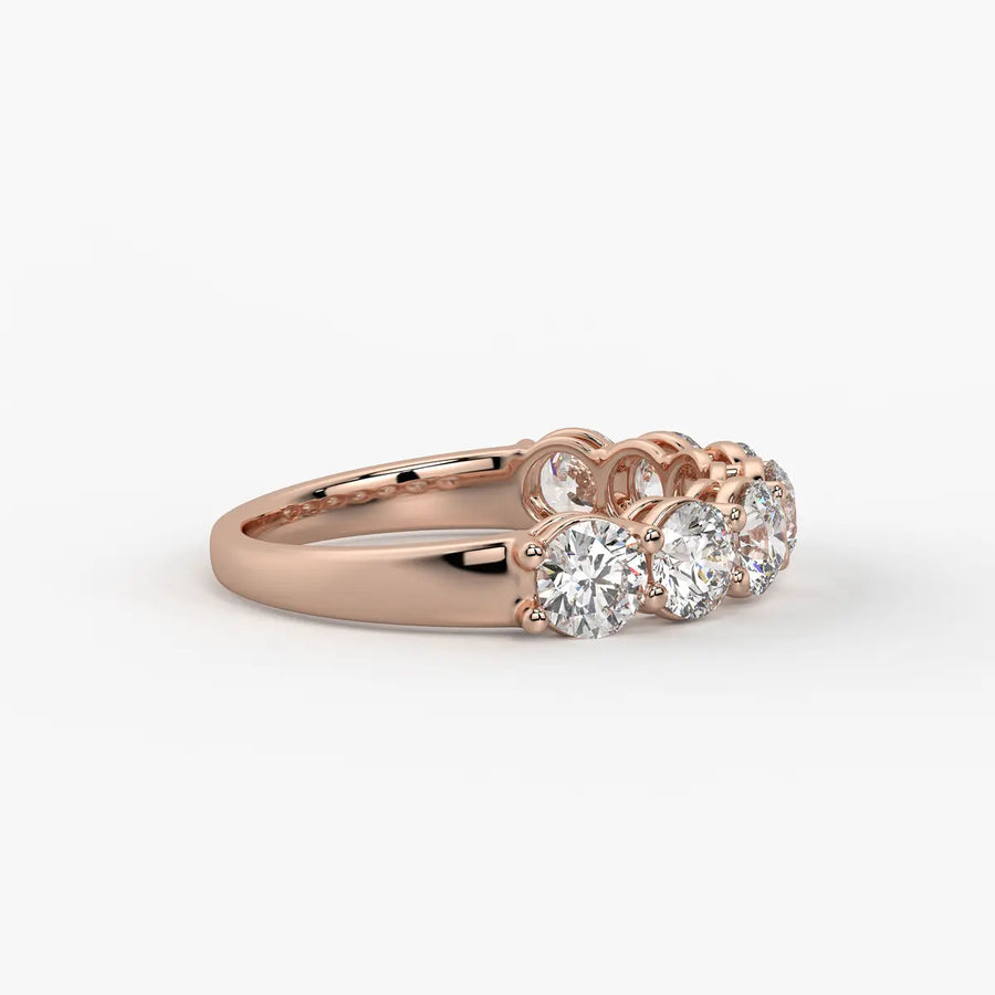 Orvienne Round Diamond Flow Band