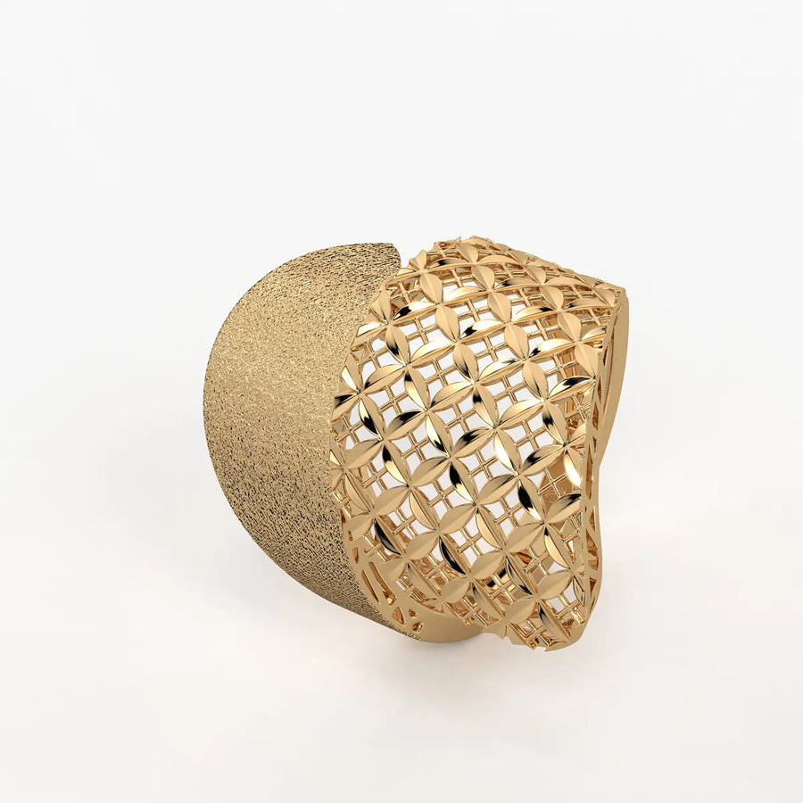 Ornixa Veil Weave Statement Ring
