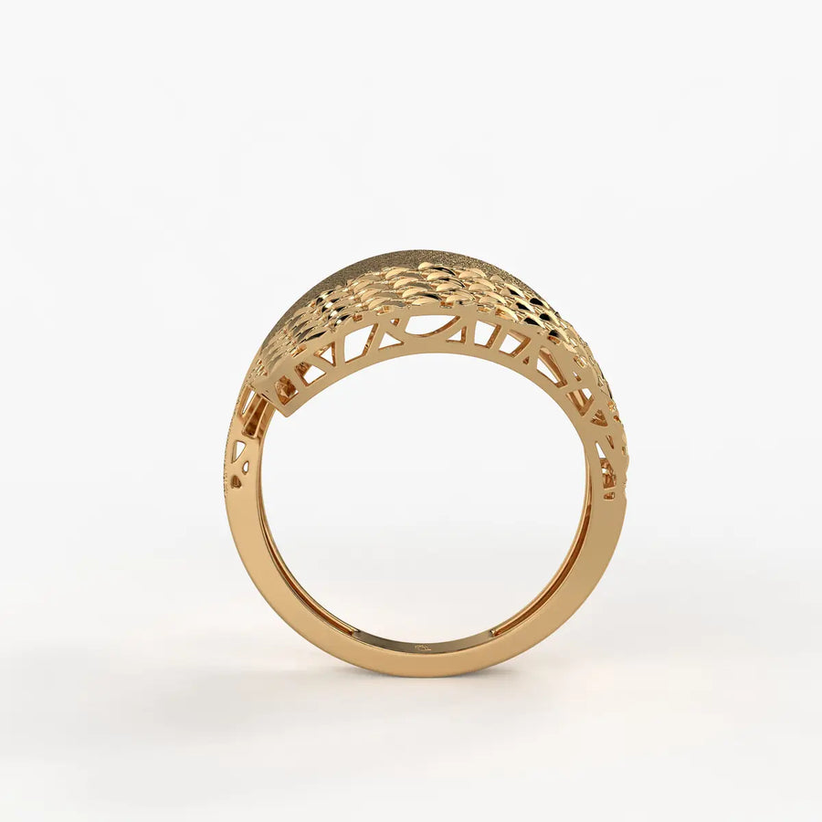 Ornixa Veil Weave Statement Ring