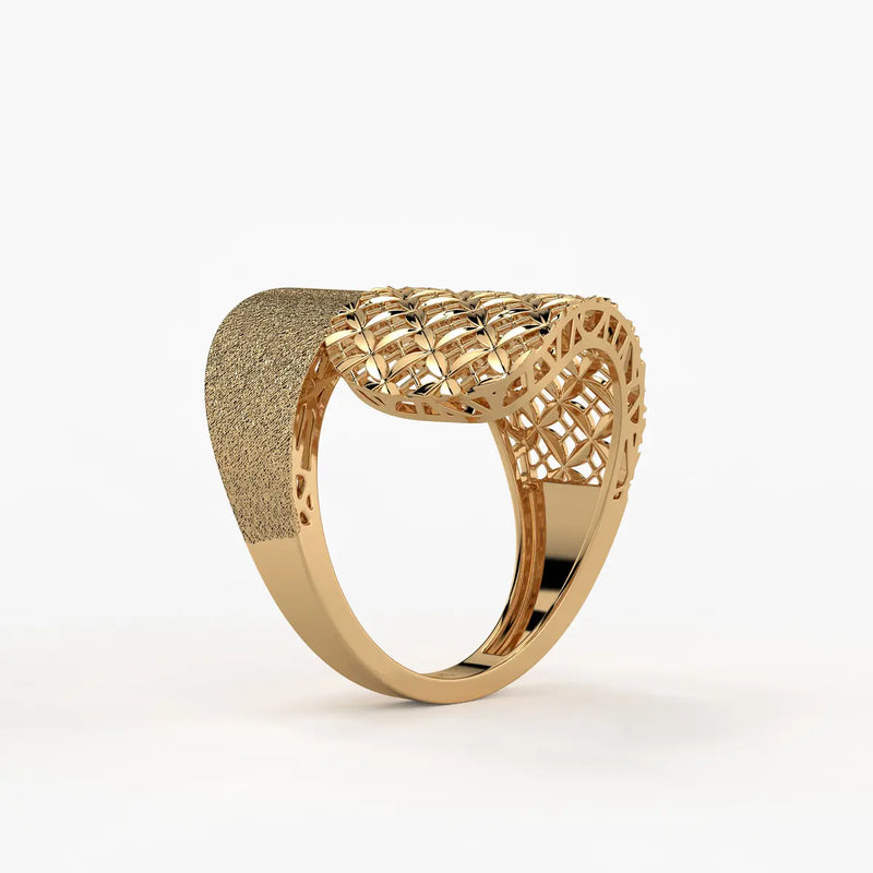 Ornixa Veil Weave Statement Ring