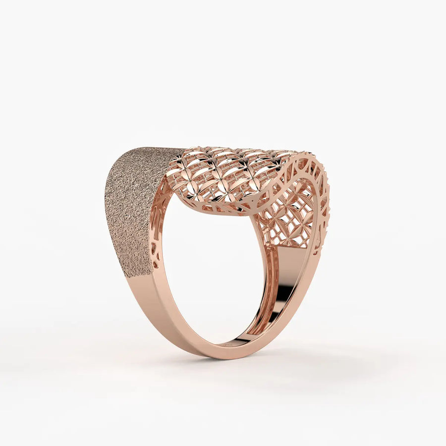 Ornixa Veil Weave Statement Ring