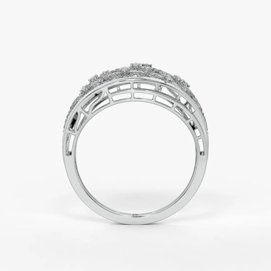 Celestara Bloom Lattice Ring