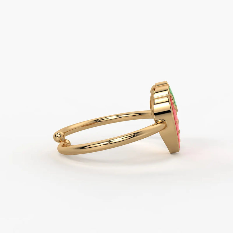 Berry Bliss Strawberry Charm Ring