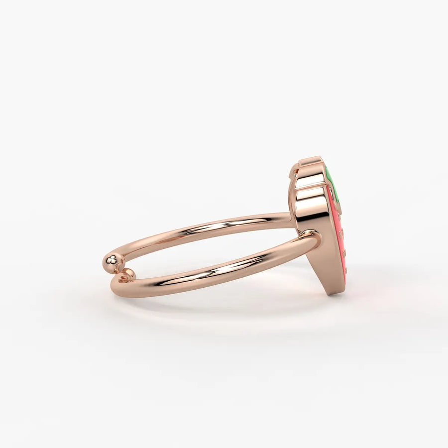 Berry Bliss Strawberry Charm Ring