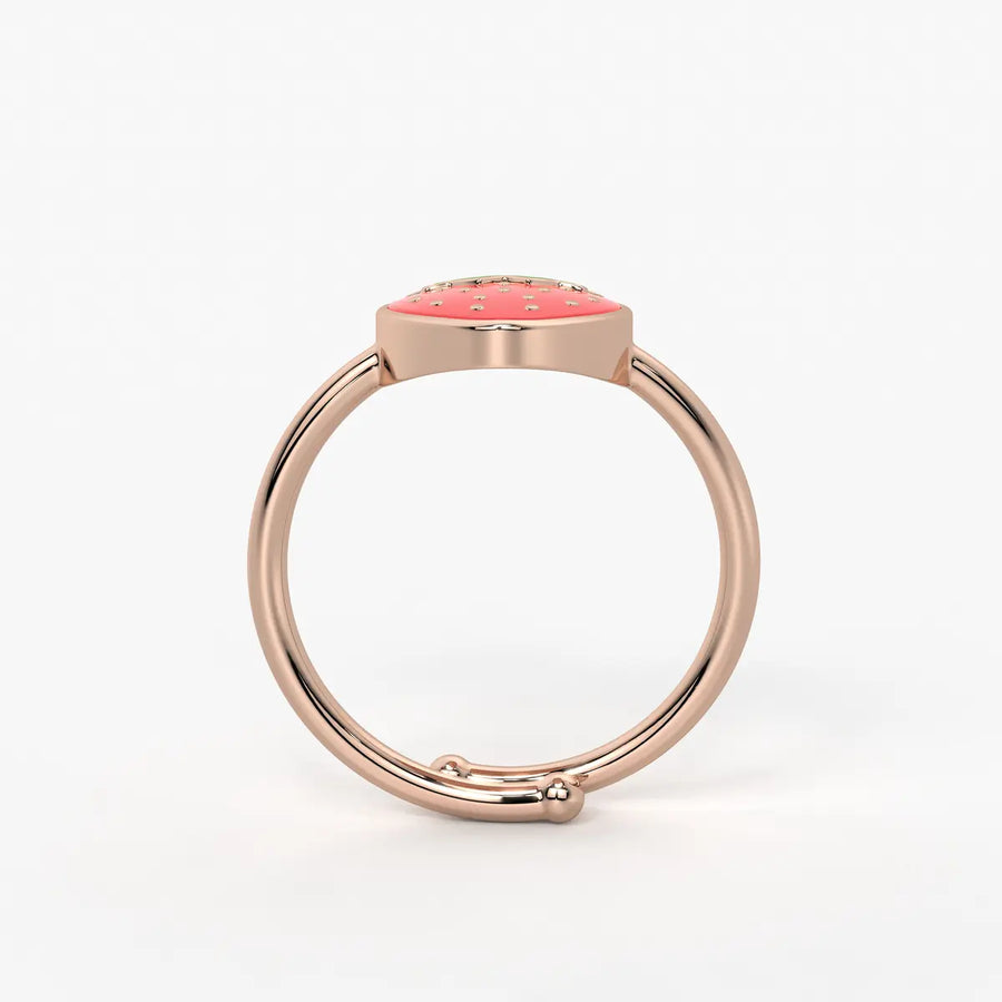 Berry Bliss Strawberry Charm Ring