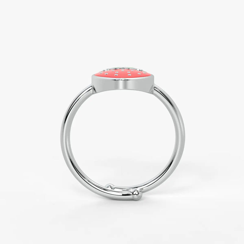 Berry Bliss Strawberry Charm Ring
