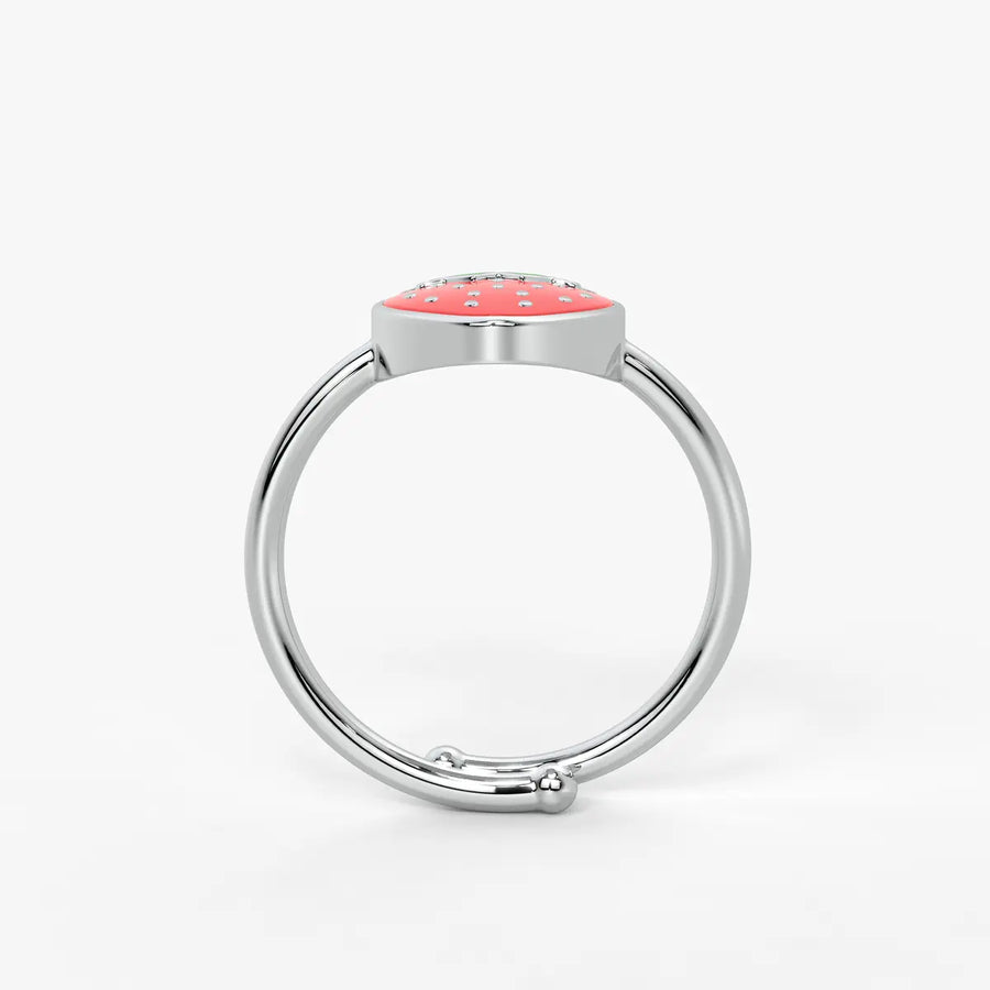 Berry Bliss Strawberry Charm Ring